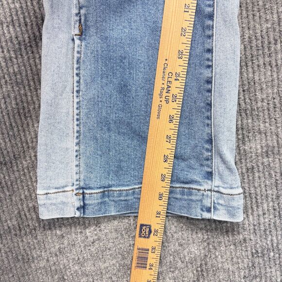 Kut from the Kloth Blue Two-Tone Wide Leg Jeans - Picture 4 of 13